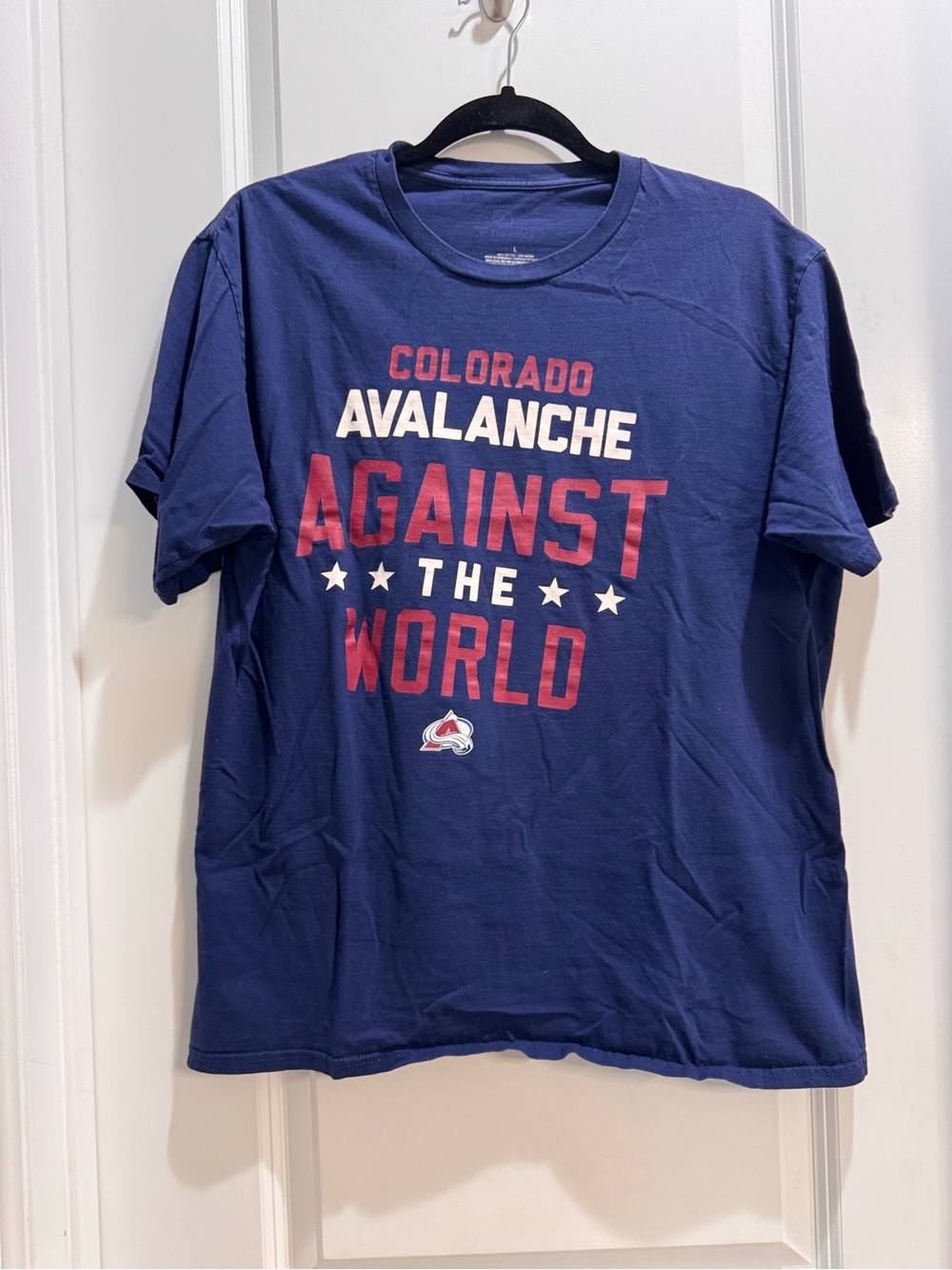 Colorado Avalanche NHL Fanatics Blue Crew Neck Tee Large Short Sleeve